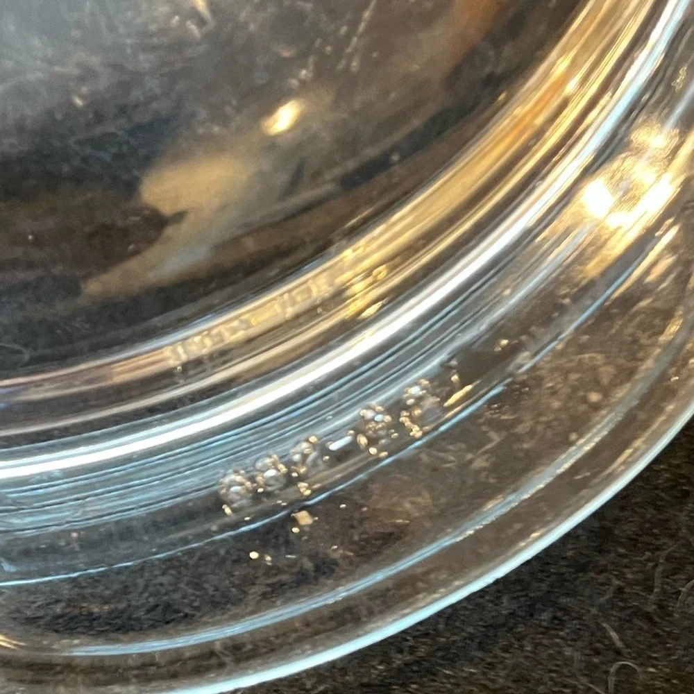 PYREX Clear Glass Round Replacement LID ONLY w/ Tabs ~ 683-C